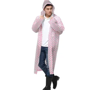 Imperméables pour adultes réutilisables-Eva Rain Ponchos Manteau de pluie léger Vêtements de pluie imperméables pour hommes et femmes
