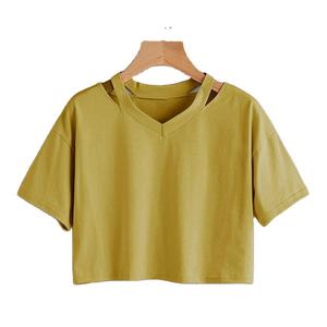 Top Corto de Moda para Mujer, Ropa de Verano Transpirable de Alta Calidad, Tops para Damas, Venta al por Mayor, Exportación desde Bangladesh - Product Image 3