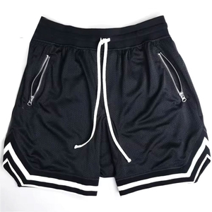 กางเกงบาสเก็ตบอลผู้ชายผ้าตาข่ายระบายอากาศแห้งเร็วแบบสั่งทำ สีตามสั่ง พร้อมเชือกผูกเอว ขายดีจากโรงงาน ผลิตจากวัสดุรักษ์โลก - Product Image 4