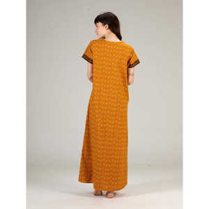 Camisón Largo Holgado de Algodón para Mujer Evolve, con Botones y Cuello Redondo en V, Ropa de Dormir Elegante con Suministro ODM - Product Image 2