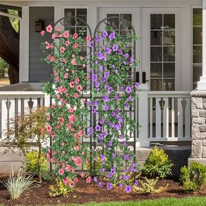 Enrejado de jardín de metal, ligero pero resistente, soporte para plantas trepadoras en exteriores, sistema de estructura de jardín de metal duradero. - Product Image 1
