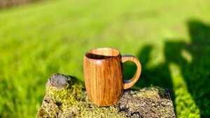 Taza de cuerno de búfalo hecha a mano tradicional Material de cuerno natural Taza de café duradera y elegante Proveedor indio - Product Image 3