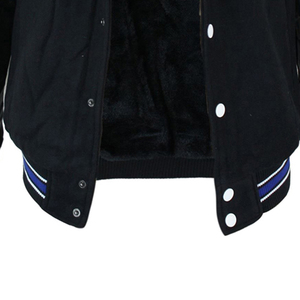 Custom Luxury Black Varsity Chaquetas Letterman Varsity Jacket para los hombres College Baseball chaqueta para los hombres - Product Image 5