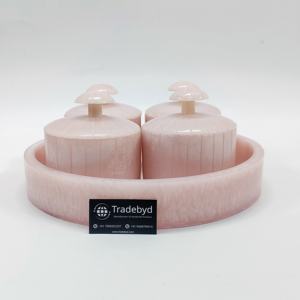 Multi-Functional Resin Jar for Dry Fruits and Nuts Decorative Kitchen Storage and Elegant Gift Option by Tradebyd - Product Image 4