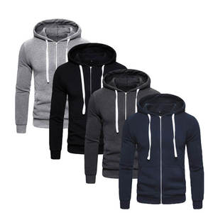 Sweats à capuche zippés respirants en coton mélangé pour hommes, sweats à capuche zippés en coton pour hommes à vendre, dernière vente en vogue - Product Image 6