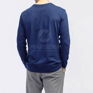 Camiseta de manga larga de moda para hombres hecha con el mejor material Moq bajo precio de fábrica camisetas para hombres - Product Image 2