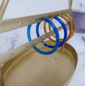 Boucles d'oreilles créoles Jachon 2023, style rétro, forme crochet, plaqué argent, luxe classique, vintage, alliage, pour femmes chrétiennes - Product Image 4