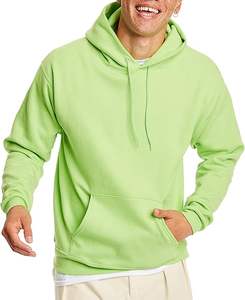 Sudaderas con capucha informales de invierno para hombre, Color sólido, ajuste Regular, 100% algodón, Polar, secado rápido, respetuoso con el medio ambiente, transpirable - Product Image 1
