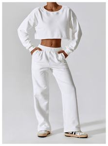 Ensembles de jogging et survêtements respirants écologiques pour femmes avec logo personnalisé, séchage rapide, grandes tailles, pour le jogging, vente en gros, ensemble de yoga - Product Image 4