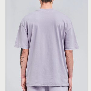 Vente en gros de t-shirts personnalisés pour hommes grande taille en jersey 100% coton tricotés à épaules tombantes 260 grammes à usage quotidien dans la rue - Product Image 3