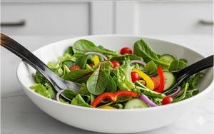 Ensemble de cuillère et de fourchette à salade en corne naturelle de qualité supérieure avec manches en bois, design moderne jetable pour une utilisation en fête au prix d'usine - Product Image 6