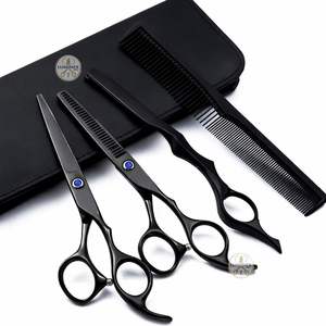 Juego de Tijeras de Entresacar Profesionales para Diestros, Cuchillas de Acero Inoxidable Japan420 - Product Image 5