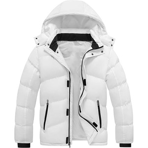 Streetwear personnalisé hommes veste d'hiver manteau fermeture éclair poches cargo léger bulle hiver téléchargé par robe sport - Product Image 1