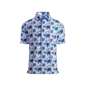 Polo de golf uni polo à revers avec broderie d'uniforme et logo personnalisé - Product Image 2