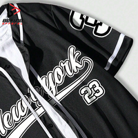 Vêtements de sport, maillot de baseball personnalisé pour hommes, vêtements de sport de haute qualité, maillot de baseball confortable en sublimation pour hommes