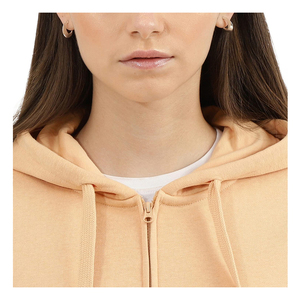 Sudadera informal de invierno de manga larga para mujer, ropa para correr con capucha y logotipo frontal, sudaderas con capucha con cremallera de poliéster personalizadas al por mayor - Product Image 4