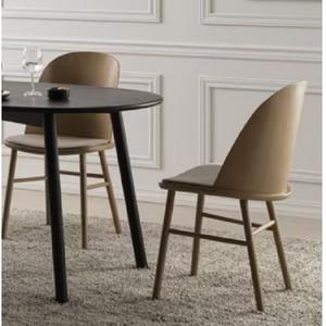 Asiento acolchado Comedor New Top Vietnam HE 007 Sillas de comedor Muebles para el hogar Marco de ceniza envuelto con tela/PVC - Product Image 2