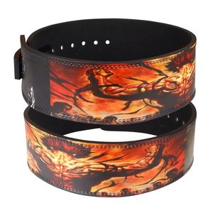 OEM y ODM tendencia personalizada 10mm 13mm PU sublimación Anime cinturón gimnasio levantamiento de pesas palanca hebilla cinturones de levantamiento de pesas - Product Image 2