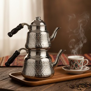 Tetera de Cobre Anatolia de Diseño Vintage, Capacidad de 600ml/1000ml, Asa de Metal para Servir/Beber Agua, Ideal para Restaurantes, Hoteles y Regalos - Product Image 3