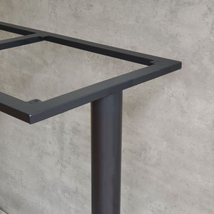 โต๊ะบาร์สไตล์อินดัสเทรียล ขาเหล็กคู่ ขนาด 120x60 ซม. เคลือบสีฝุ่น CHBCF029 - Product Image 5