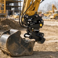 Attache rapide hydraulique robuste à double verrouillage de sécurité pour excavatrice de 24 tonnes