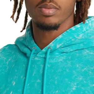 Sweats à capuche personnalisés lavés à l'acide Pullover pour hommes Sweats à capuche vierges en coton épais et uni éponge française - Product Image 4