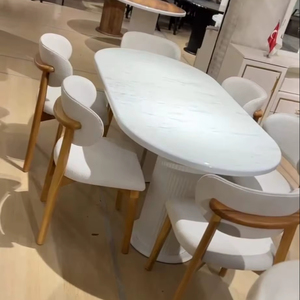 Bohim โต๊ะแวววาว MAX MDF 180*90ซม. 6สีที่แตกต่างกันชุดโต๊ะอาหารสุดหรูดีไซน์แบบตุรกี - Product Image 1