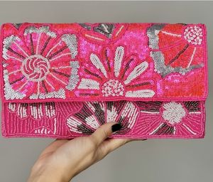 BOLSOS ÚNICOS BORDADOS ARTESANAL MEJOR Estilo bohemio Bordado Trabajo Mano Embrague Monederos Bolsos Diseño elegante Forro al por mayor - Product Image 2