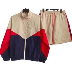 Polyester Tracksuit Windbreaker Set Jackets for <b>Men</b> <b>Shorts</b> and Jacket Sets <b>Short</b> Tracksuit <b>Men's</b> Reflective Zip up Nylon 2026 - Product Image 4