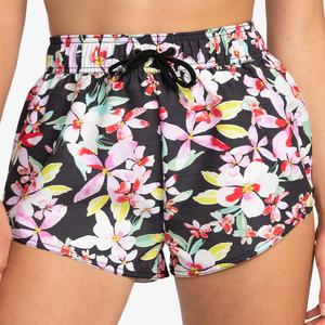 Short de sport taille haute pour femme grande taille maillots de bain décontractés maillots de bain de yoga séchage rapide respirant Logo décoré Techniques lavées - Product Image 1