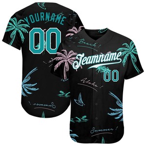 <b>Top</b> Quality Baseball Jersey Breathable Men Full Button Down Sublimated Baseball Jerseys Team Softball Jersey - Product Image 1