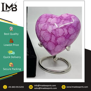 Prix de gros Vente chaude Urnes de crémation en forme de cœur Fournitures funéraires Urne commémorative pour cendres/Urnes de crémation en forme de cœur d'Inde - Product Image 6