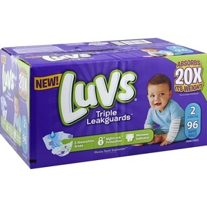 Pañales confiables para el cuidado de la comodidad infantil Luvs, Material de algodón tejido liso, canal de prevención de fugas 3D, absorción suave y transpirable - Product Image 4