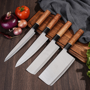 Vente en gros personnalisée de haute qualité OEM ODM Service Set de couteaux de cuisine Lames en acier Damas Poignées ambidextres Set de 5 pièces - Product Image 1