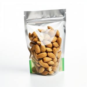 Sac en mylar d'amande mat transparent sur un côté en aluminium support Zip Lock Pouch Pin Hole Die Cut Gravure Printing Surface Handling - Product Image 2