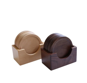 Posavasos de Madera Natural Estilo Campestre, Personalizables, Ecológicos y Reutilizables, para Café - Product Image 4