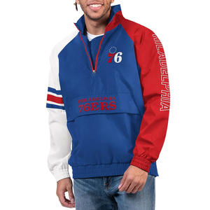 Elite Gradient Men's Half Zip Pullover Jacket Chaqueta cortavientos de invierno largo con apliques de capucha 3 opciones de color Servicio OEM - Product Image 3