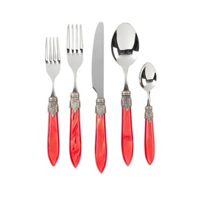 Juego de Cubiertos de acero inoxidable de alta resistencia, Vintage cubiertos de plata, venta al por mayor, cubiertos de catering para bodas y hoteles - Product Image 1