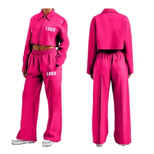 ชุดวอร์มลำลองสำหรับผู้หญิงชุด2ชิ้นเสื้อมีฮู้ดแฟชั่นพร้อมกางเกงที่เข้ากันสำหรับกิจกรรมกลางแจ้งยิมฟิตเนสท่องเที่ยว - Product Image 4