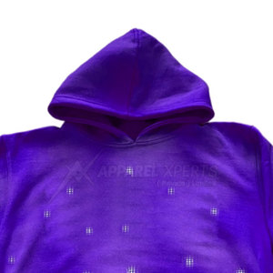 One-in-Three Color Winter Fleece Sunfade Hoodies Puff Technique Patrón sólido Con capucha Tallas grandes Nuevo diseño Ropa de moda - Product Image 2