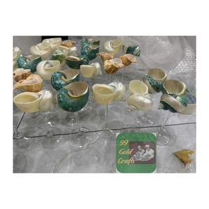 Verre à vin en coquille de conque fait à la main gobelet de coquillage naturel écologique pour la décoration de bar et la Collection de cadeaux - Product Image 5