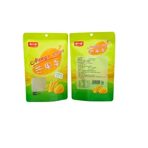 OEM supplier stand up plastic dry fruit zipper lock seal resealable food bags pouches with window