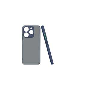 Funda Protectora de Silicona para Teléfono Tecno Spark 10 Pro, Color Azul Marino, Marca Netzy Luxury SAFA Hux, Material TPU Suave - Product Image 1