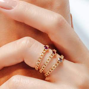 Best Selling 100% Authentic Handmade Natural <b>Amethyst</b> <b>Ring</b> 14K Solid Yellow <b>Gold</b> Jewelry for Women Girls Bezel Setting Parties - Product Image 4