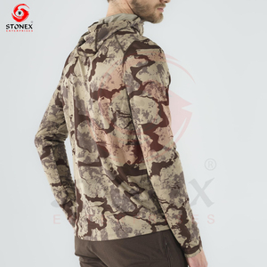 Wholesale Men Hunting jacket Breathable Cotton Polyester Rip Stop Custom Logo Print High Quality OEM Services Custom Logo Print - Product Image 2