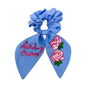 Scrunchies faits main en perles Derby, très vendus, élégants, avec des perles de graines, attache-cheveux avec tissu doux, maintien solide, accessoire de cheveux tendance - Product Image 6