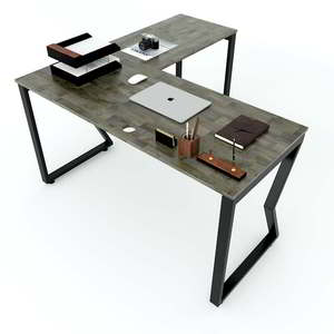 Escritorio en Forma de L MConcept de 140x140 con Patas de Acero, Requiere Ensamblaje HBMC017 - Product Image 1
