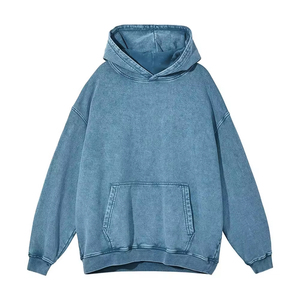 เสื้อฮู้ดกันลมมีฮู้ดสำหรับผู้ชายผ้าฟลีซ100% โอเวอร์ไซส์ออกแบบได้ตามที่ต้องการปัก3D อย่างมืออาชีพสำหรับฤดูหนาว - Product Image 2