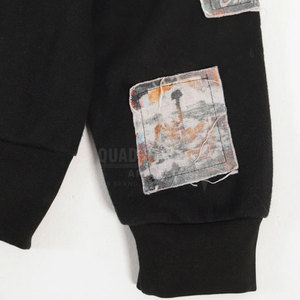 เสื้อฮู้ดผ้าฝ้ายผู้ชายแบบเย็บปะติดน้ำหนักเบาระบายอากาศ - Product Image 6