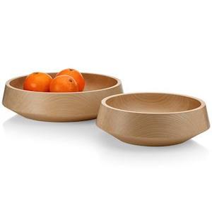 Bols à mélanger pour salade de fruits en bois Bol de service en bois Bol au design élégant fait à la main - Product Image 3